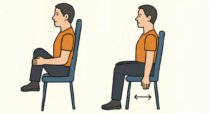 Exercícios para pernas e pés durante uma viagem